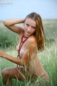 Nude teen in the wild