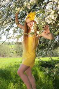 Startling Teen in Yellow