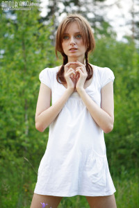 Teen Poses Outdoors