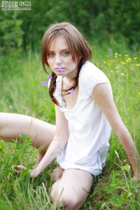 Teen Poses Outdoors