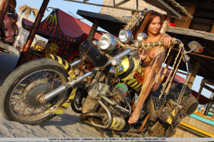 Sasha D in Bikes by Goncharov