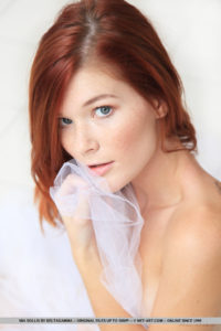 MetArt model Mia Sollis in Voile by Deltagamma