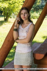 MetArt model Zhenya Mille in Picnic Table by Tora Ness