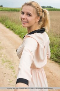 MetArt model Yelena in Nature Walk by Tora Ness