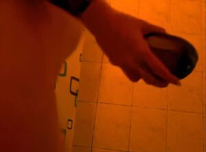 Nastulka Strips, Fingers her Ass on bed and in the Shower